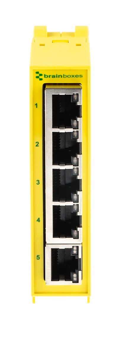 Brainboxes Unmanaged 5 Port Ethernet Switch