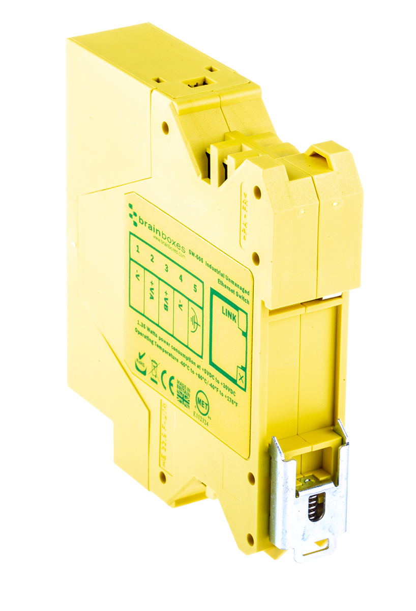 sw-505 Brainboxes Unmanaged 5 Port Ethernet Switch