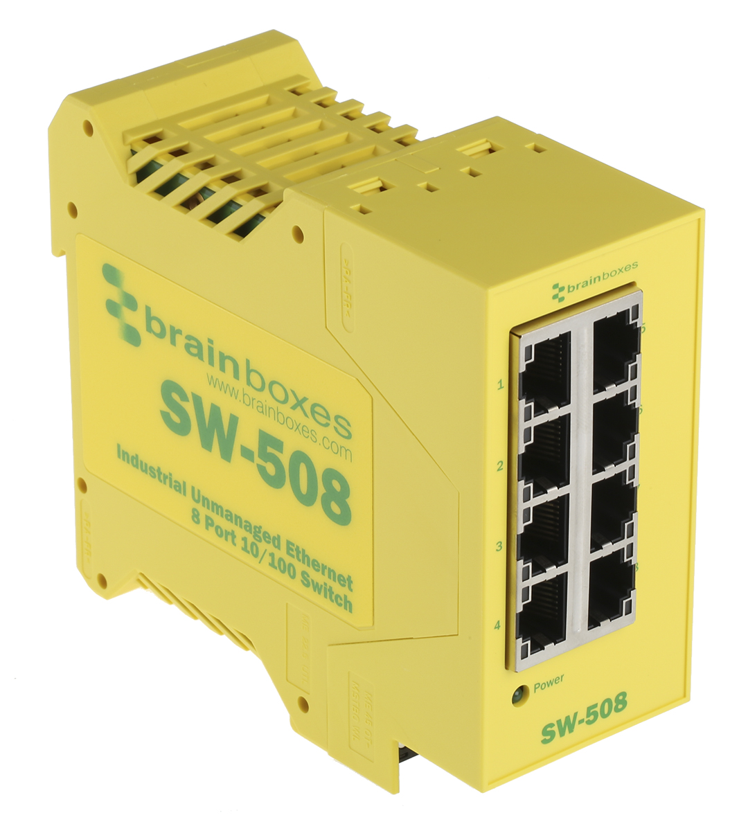sw-508 Brainboxes Unmanaged 8 Port Ethernet Switch