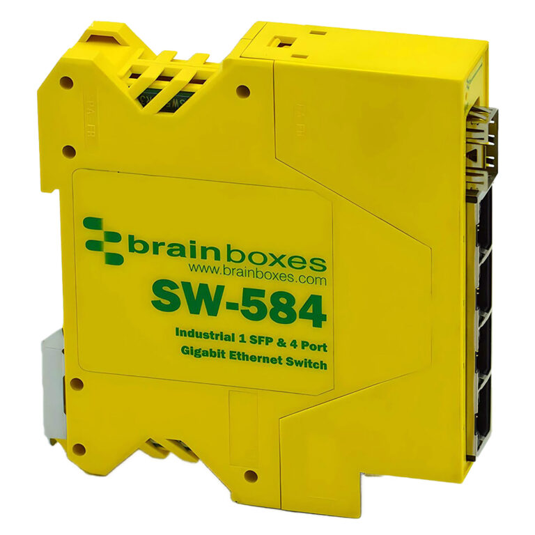 Brainboxes SW-584 Unmanaged 4 Port Network Switch