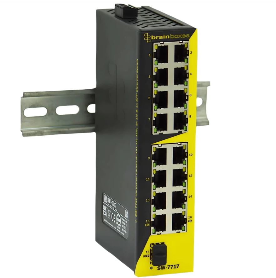 Brainboxes SW-7717 Unmanaged 14 Port Network Switch