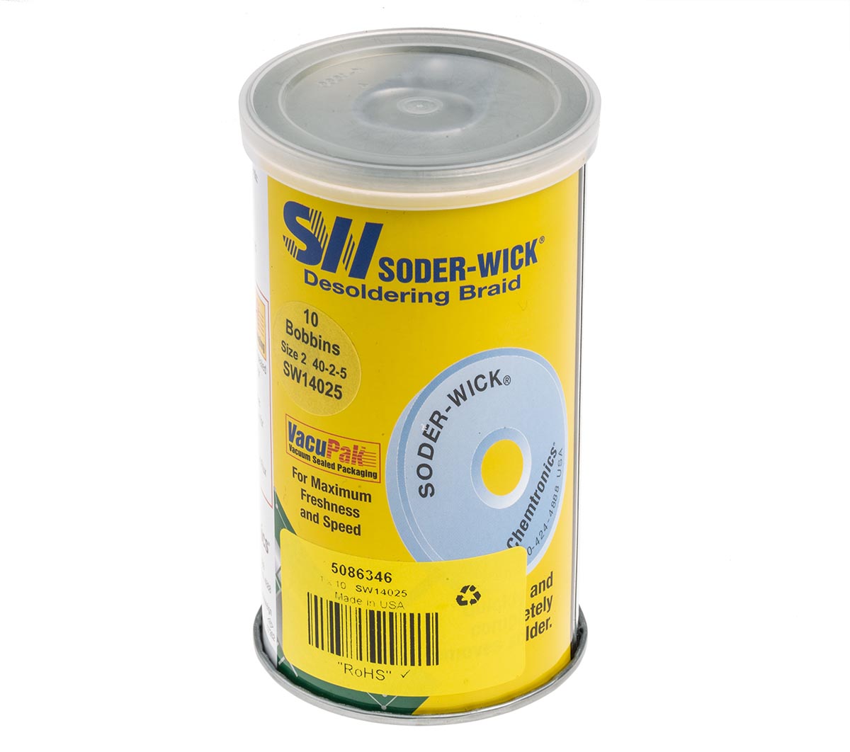 Chemtronics 1.5 m Lead Free De-Soldering Braid, Width 1.5 mm