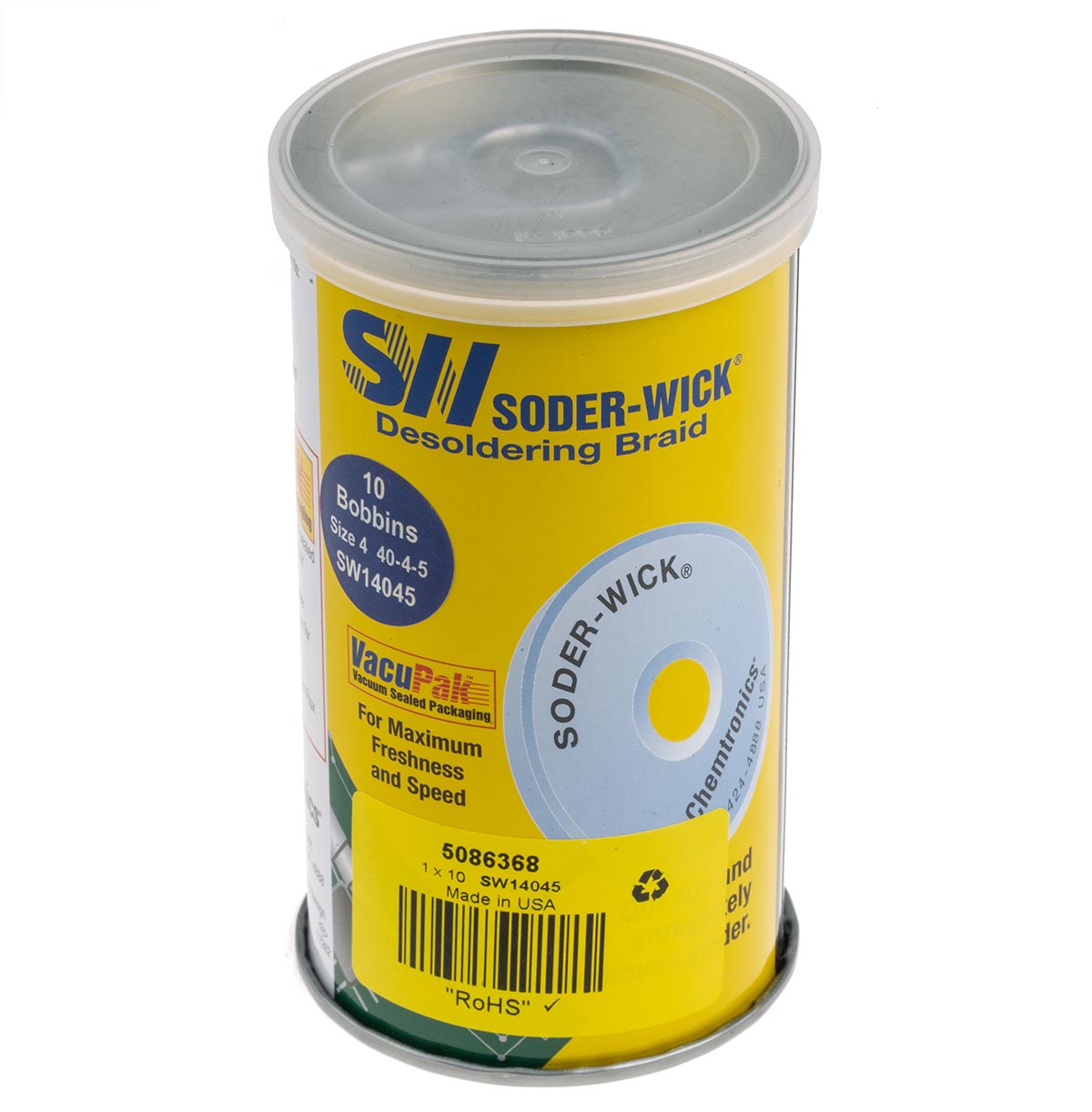 Chemtronics 1.5 m Lead Free De-Soldering Braid, Width 2.8 mm
