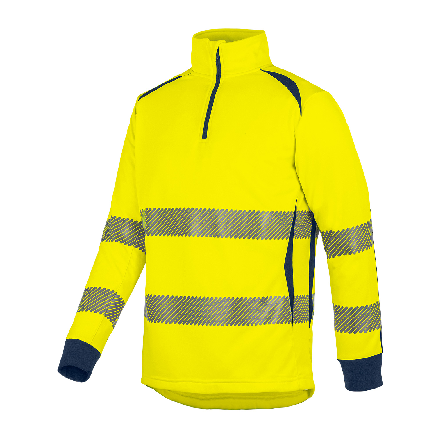 T2S Navy, Yellow Unisex Hi Vis Sweatshirt, M