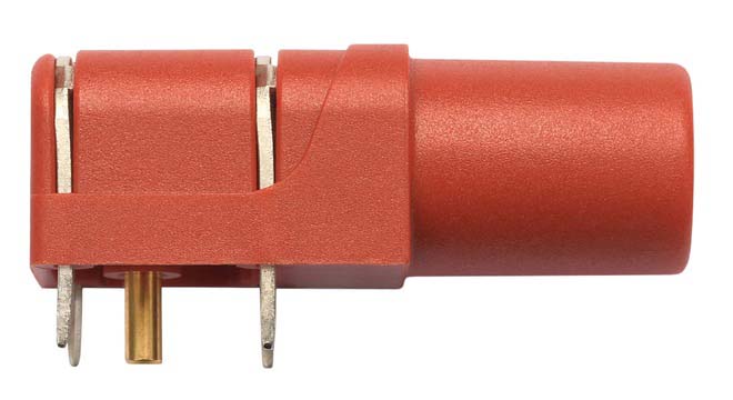 Schutzinger Red Female Banana Socket, 4 mm Connector, Solder Termination, 1000V, 24A, Gold Plating