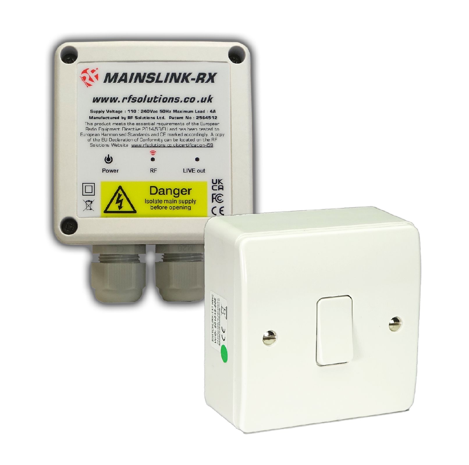 RF Solutions SWITCHLINK-8S1 Remote Control System,869.5 MHz 500 m