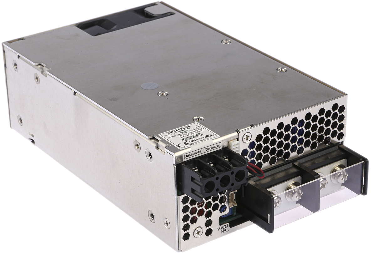 TDK-Lambda Switching Power Supply, SWS600L-24 24V dc, 27A, 648 W, Input 85V ac to  350 V dc, 265V ac