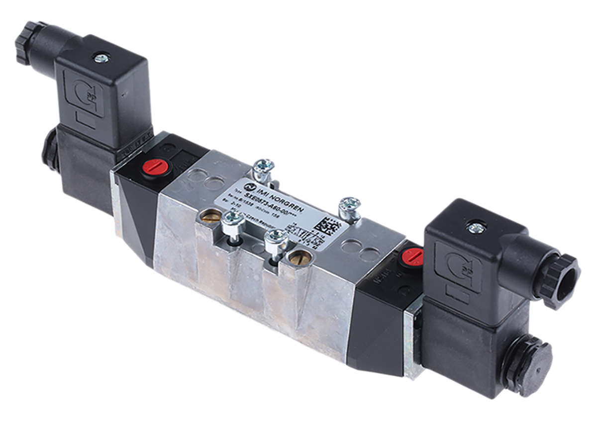 Norgren Pneumatic Solenoid Valve - 5/2 Solenoid BSPP SXE  Series 24V dc