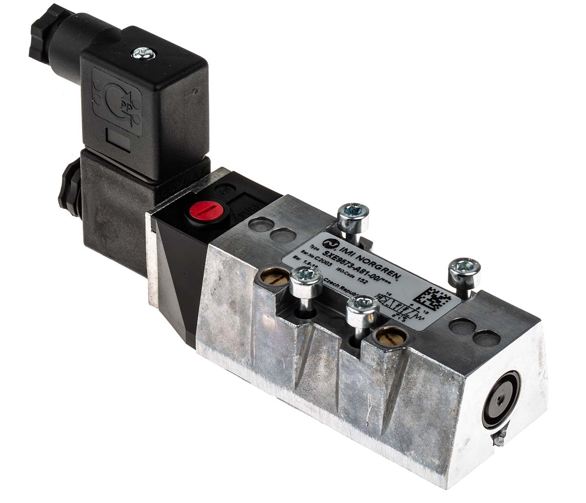 Norgren Pneumatic Solenoid Valve - 5/2 Solenoid/Spring SXE  Series 110V ac