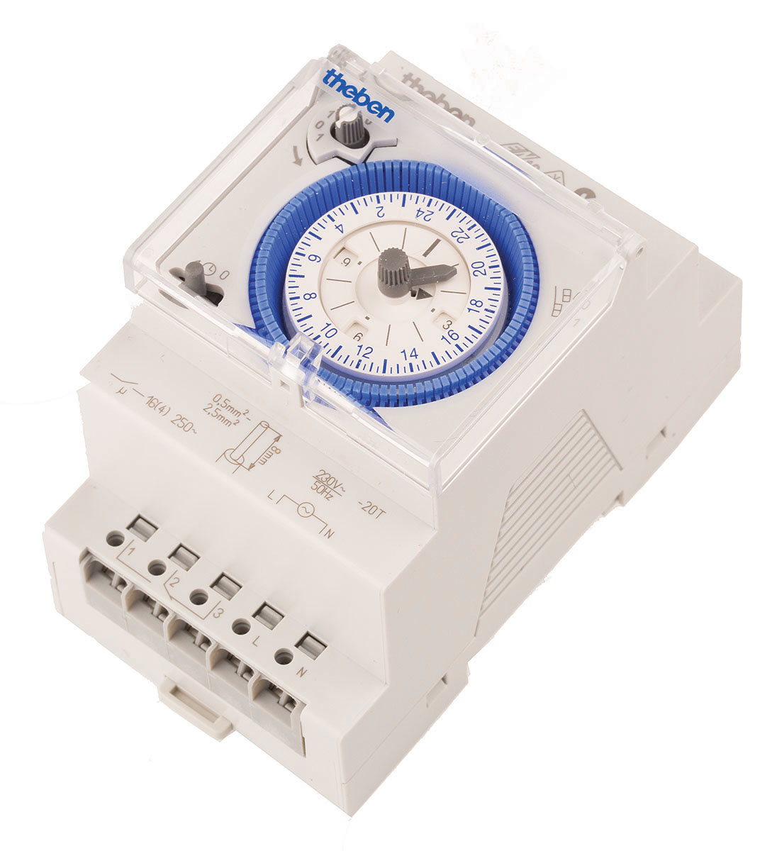 Theben Analogue SYN DIN Rail Time Switch, 1-Channel 230 V ac