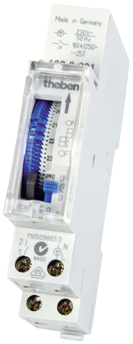 Theben Analogue SYN DIN Rail Time Switch, 1-Channel 230 V ac