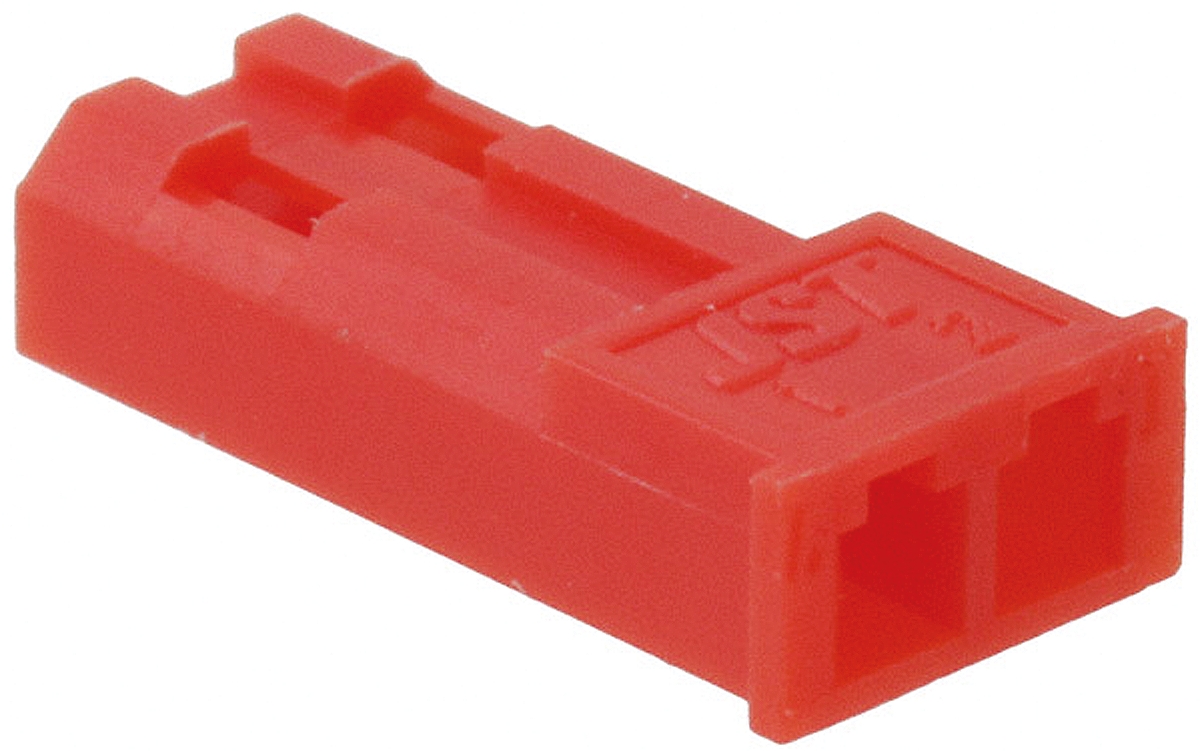 JST, RCY Male Connector Housing,  2.5 mm Pitch,  2 Way,  1 Row Straight