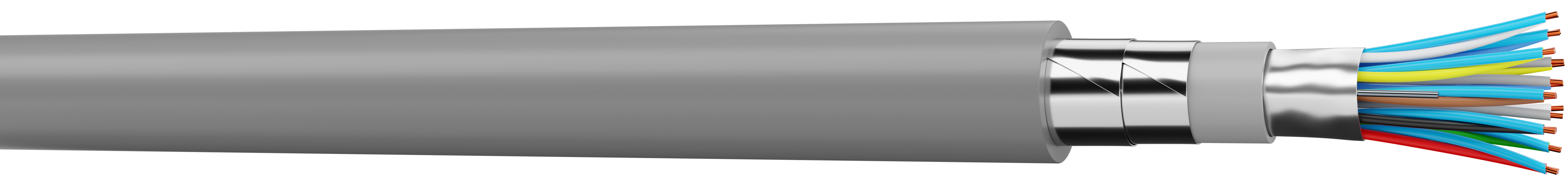 Adaltra 10 Core Telephone Cable, 1, Grey Sheath, 100 m