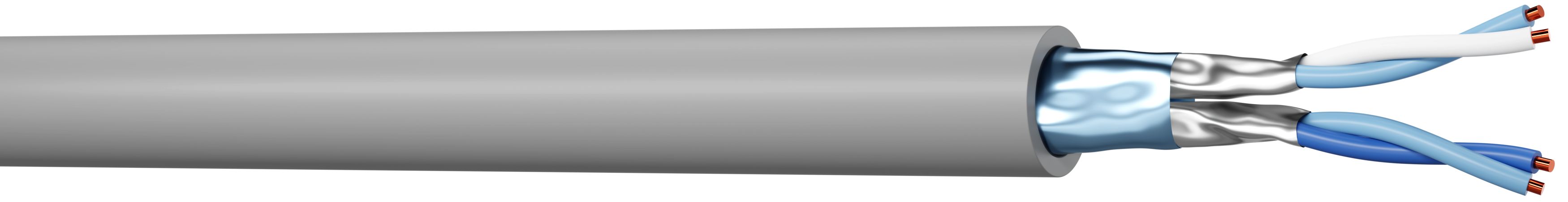 Adaltra 10 Core Telephone Cable, Grey Sheath, 100 m
