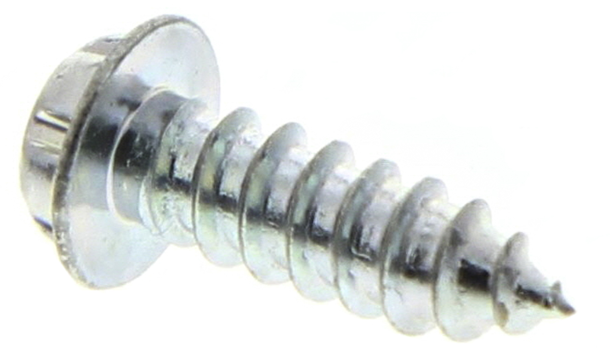 System Zero Zinc Plated Steel Flange Button Tamper Proof Security Screw, 8 x 12 mm