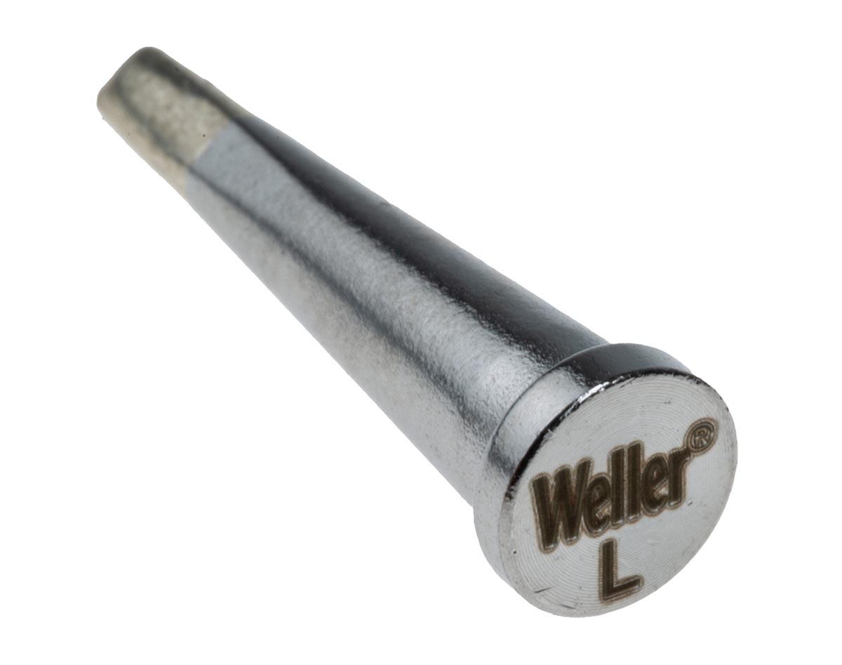 Weller LT L 2 mm Chisel 20 mm Soldering Iron Tip for use with LR21/TCPS last generation, WSFP/WSP80/WP80/WXP80