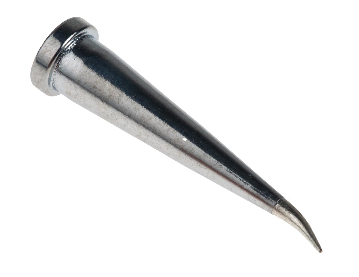 Weller LT 1LX 0.2 mm Bent Conical 25.4 mm Soldering Iron Tip for use with WSFP/WSP80/WP80/WXP80, LR21/TCPS last