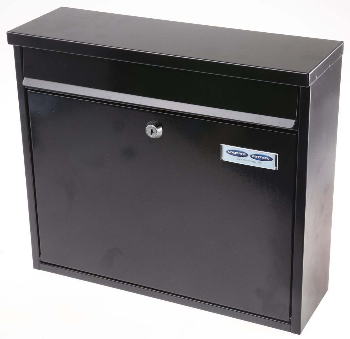 Rottner Comsafe Black Mailbox, 310 mm x 360 mm x 110 mm