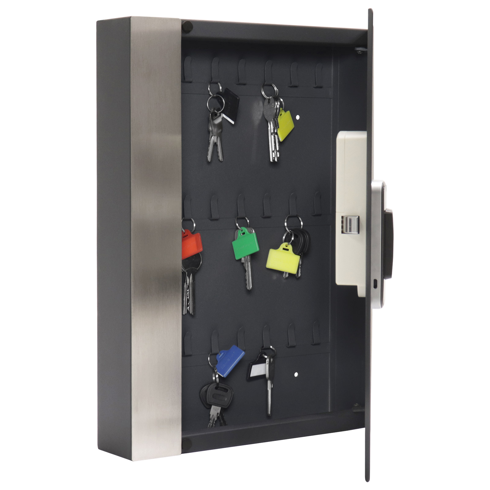 t06218 Rottner Comsafe T06218 Anthracite Steel Key Cabinet Wall