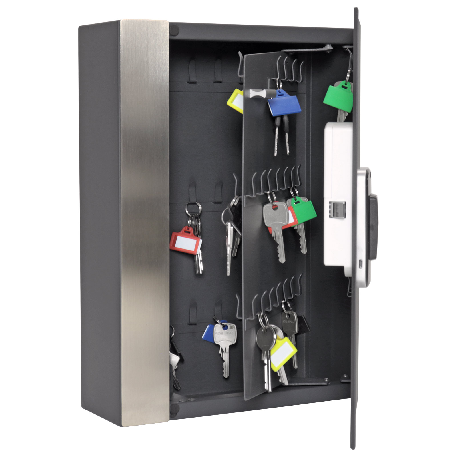 t06219 Rottner Comsafe T06219 Anthracite Steel Key Cabinet Wall