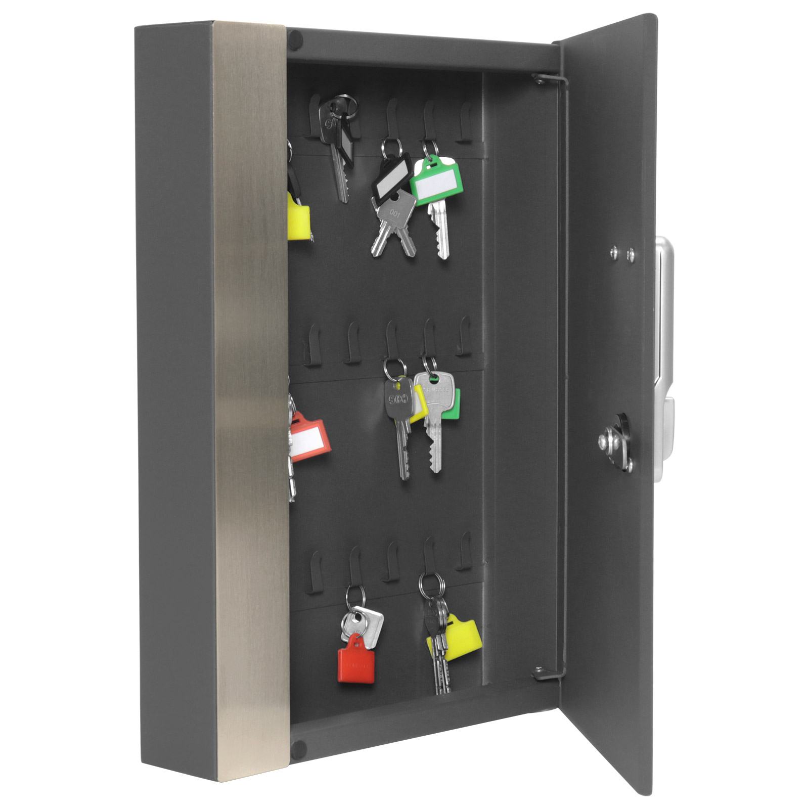 t06220 Rottner Comsafe T06220 Anthracite Steel Key Cabinet Wall