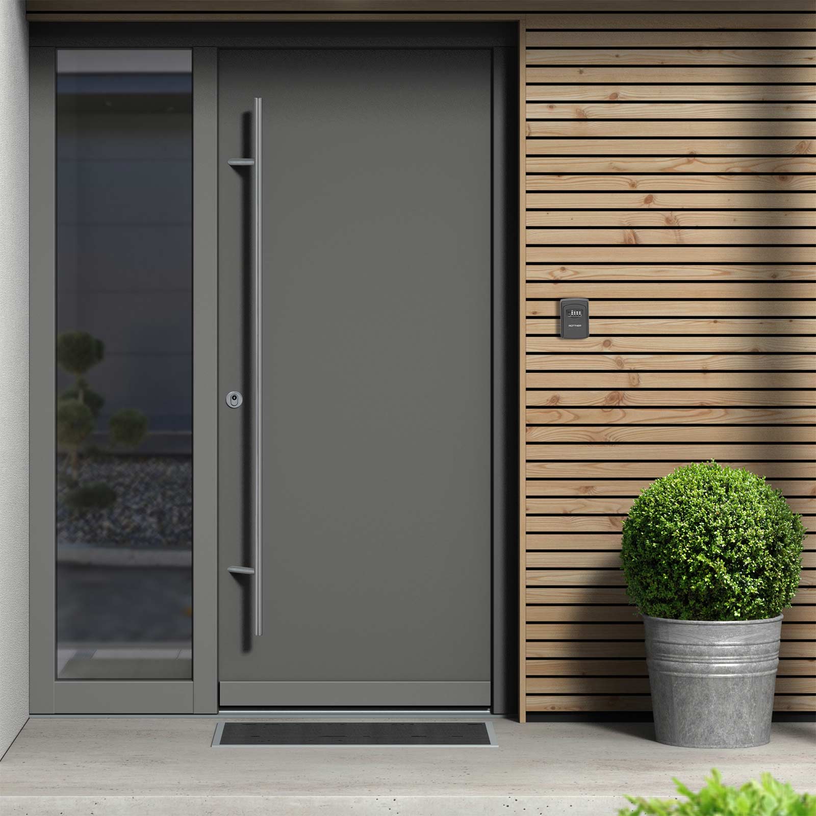 t06464 Rottner Comsafe T06464 Black Steel Key Cabinet Wall