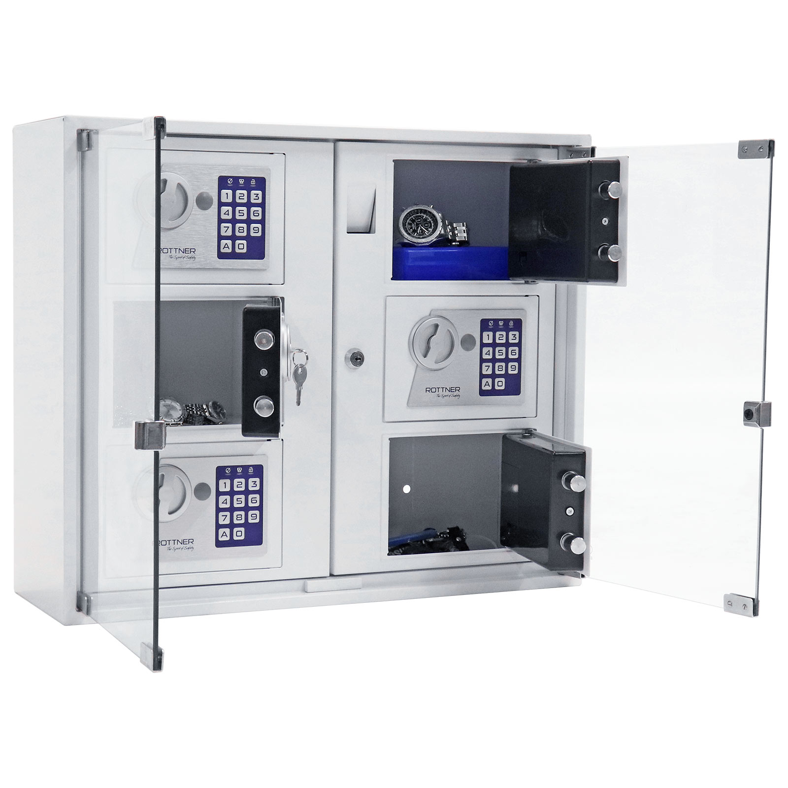 t06468 Rottner Comsafe T06468 White Steel Key Cabinet Wall