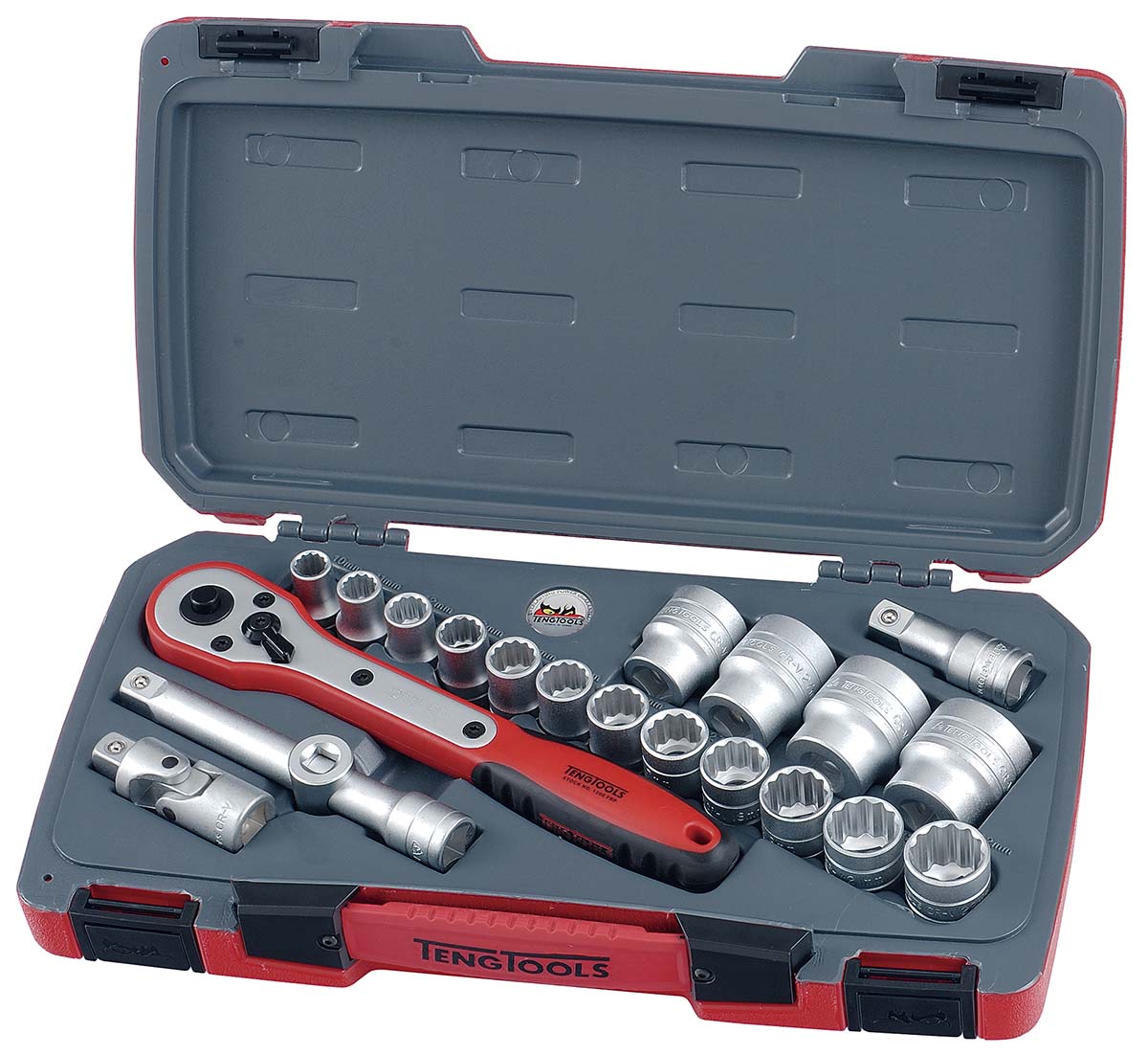 Teng Tools 21-Piece 1/2 in Bi-Hexagonal Socket Set