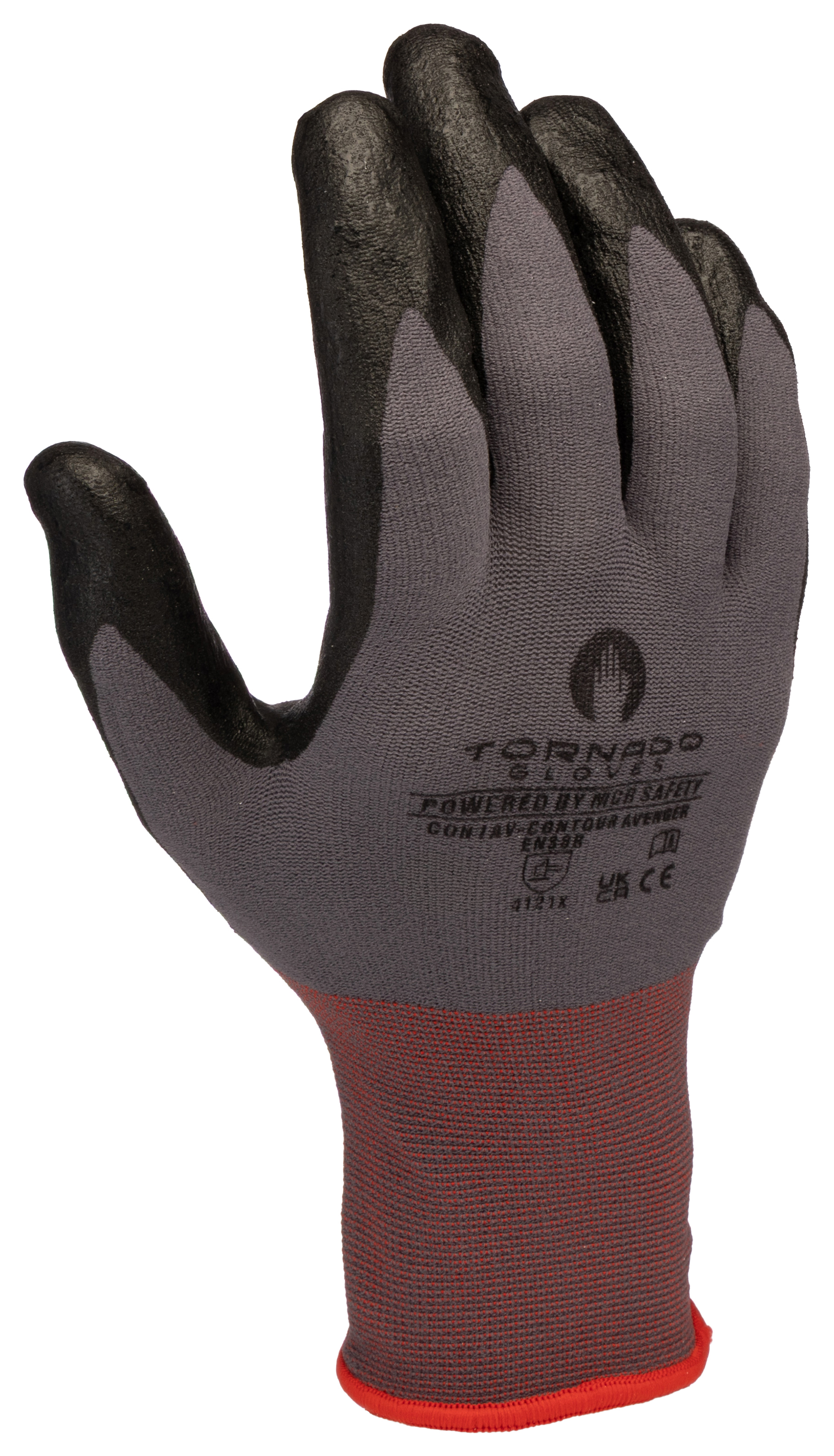 Tornado Grey Nylon, Spandex Work Glove