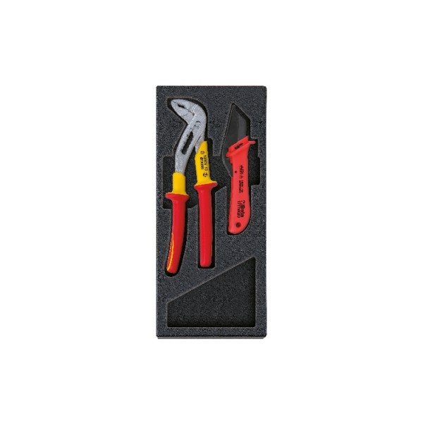 BETA 2 Piece Electrician Tool Kit Tool Kit with Thermoformed Tray