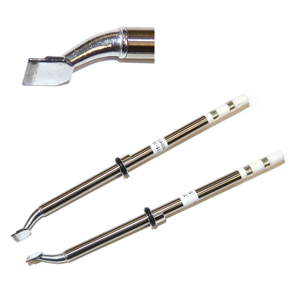 Hakko 8 mm Bent Chisel Soldering Iron Tip for use with FM-2022 Parallel Remover