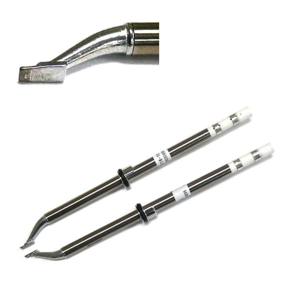 Hakko 3 mm Bent Chisel Soldering Iron Tip for use with FM-2022 Parallel Remover