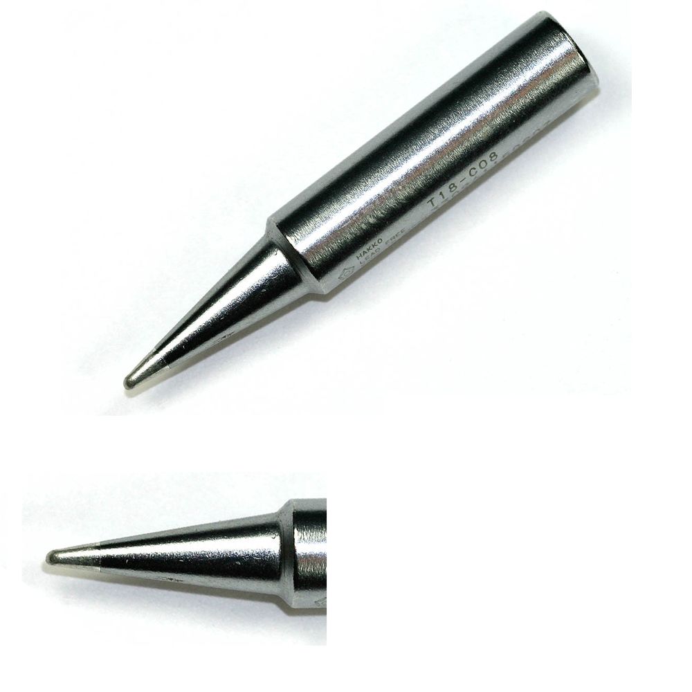 Hakko 0.8 mm Bevel Soldering Iron Tip for use with Hakko 937, Hakko 936-ESD, Hakko 900M Soldering Iron and Hakko