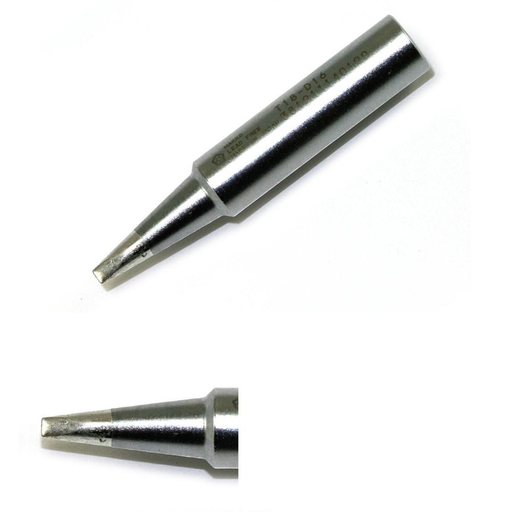 Hakko FR702 1.6 mm Chisel 14.5 mm Soldering Iron Tip for use with Hakko 703 Soldering Station, Hakko 907-ESD, Hakko 936,