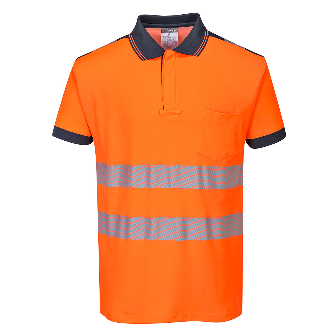 Portwest PW3 Orange Unisex Polo Shirt M