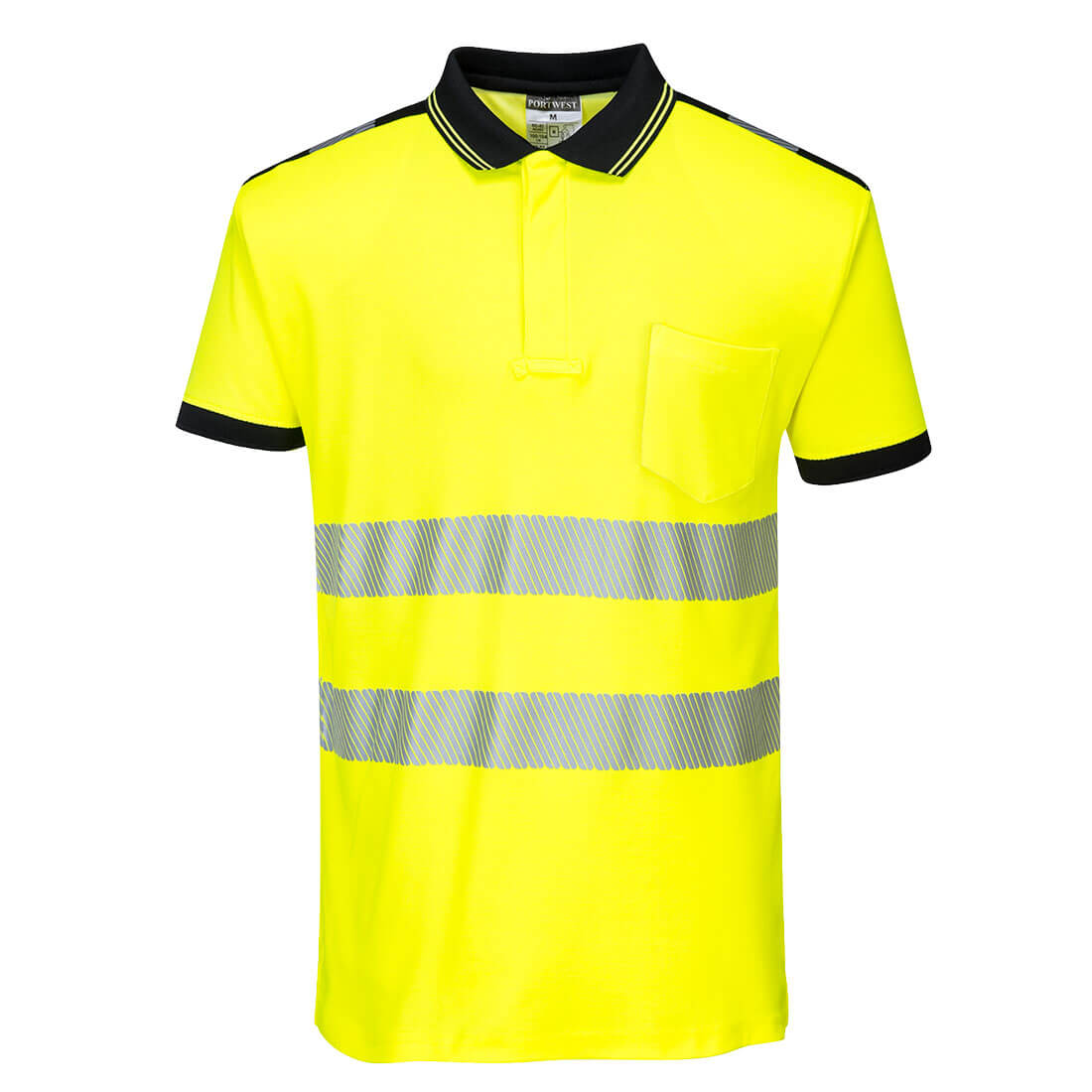 Portwest PW3 Yellow Unisex Polo Shirt L