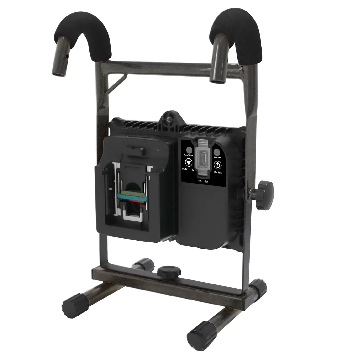 t200041 TradeTuff Rechargeable LED Folding Worklight Work Light, 2000 lm, 18V, IP44