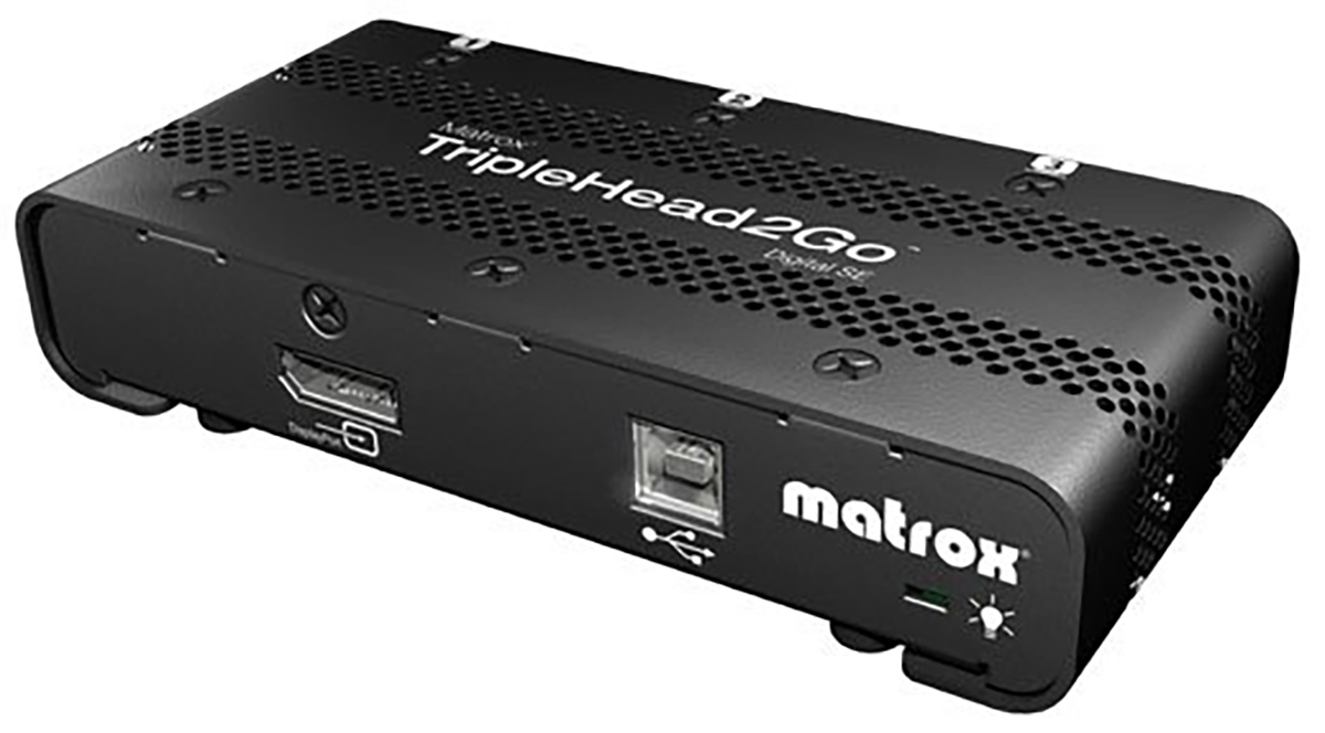 Matrox 6 Port 1 Input 3 Output DVI Multi-Monitor Adapter 5760 x 1080 pixel