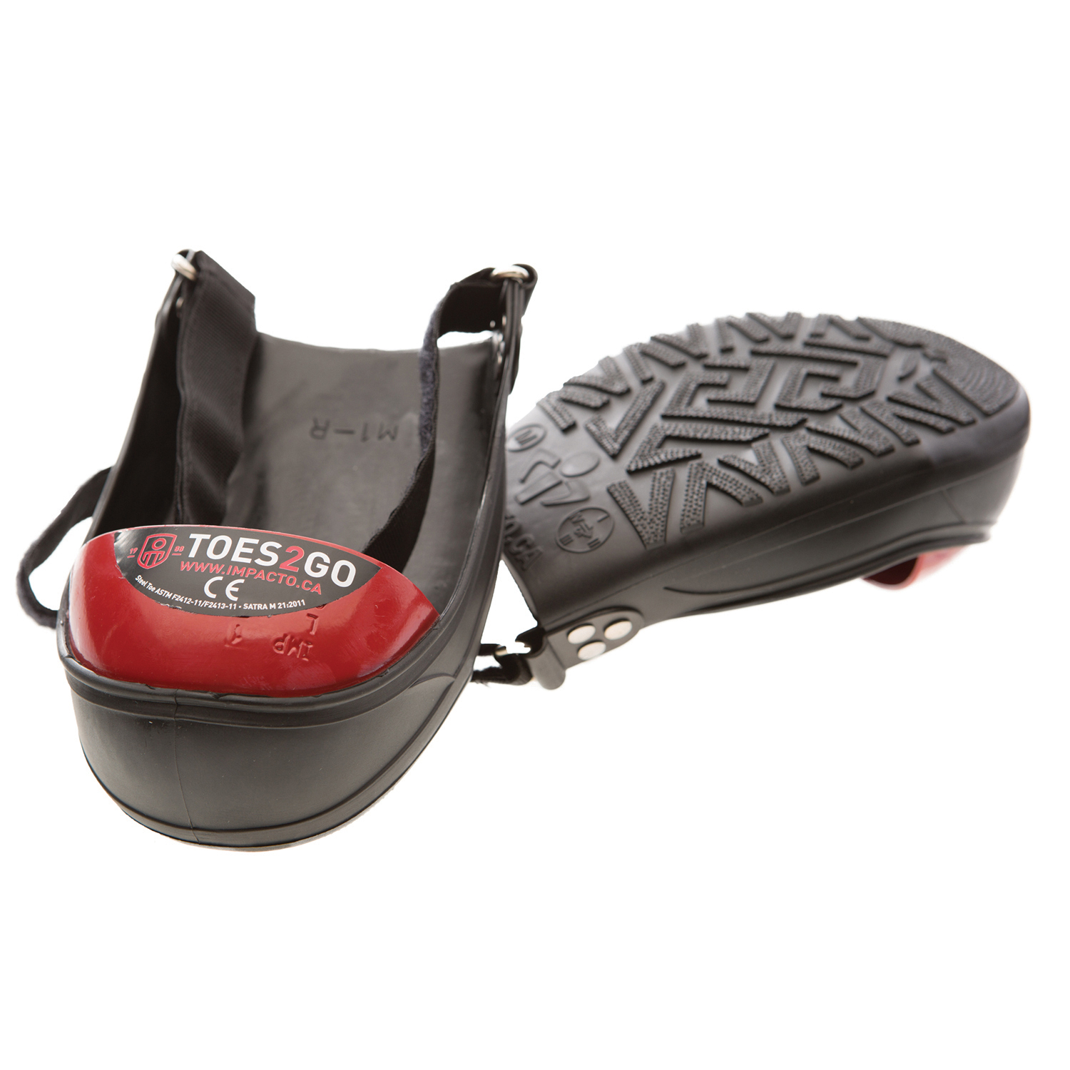 Impacto Black Shoe Cover, M, 1 Per Pack pack