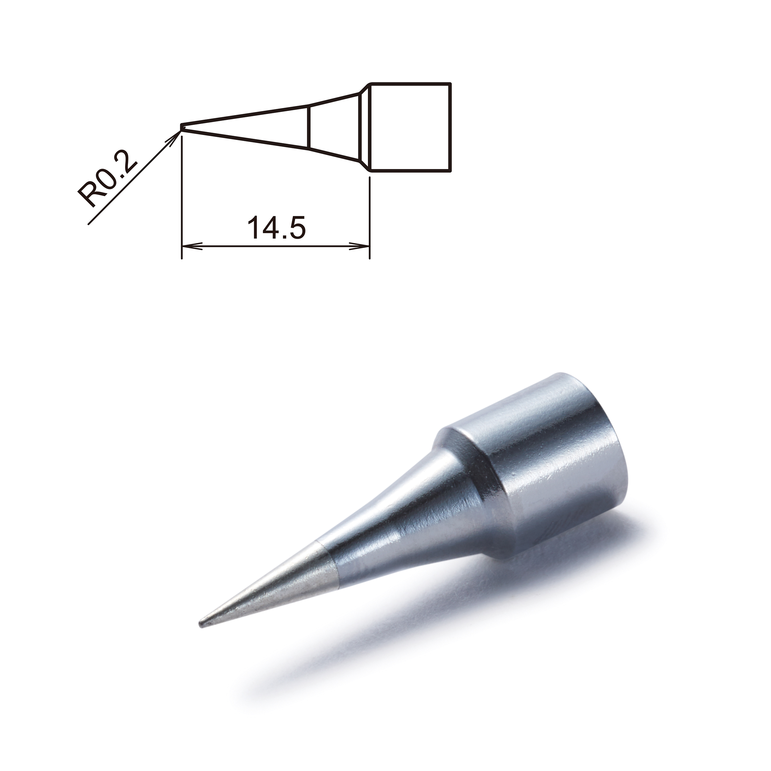 Hakko T32-I 0.2 mm Conical Soldering Iron Tip for use with FX8806