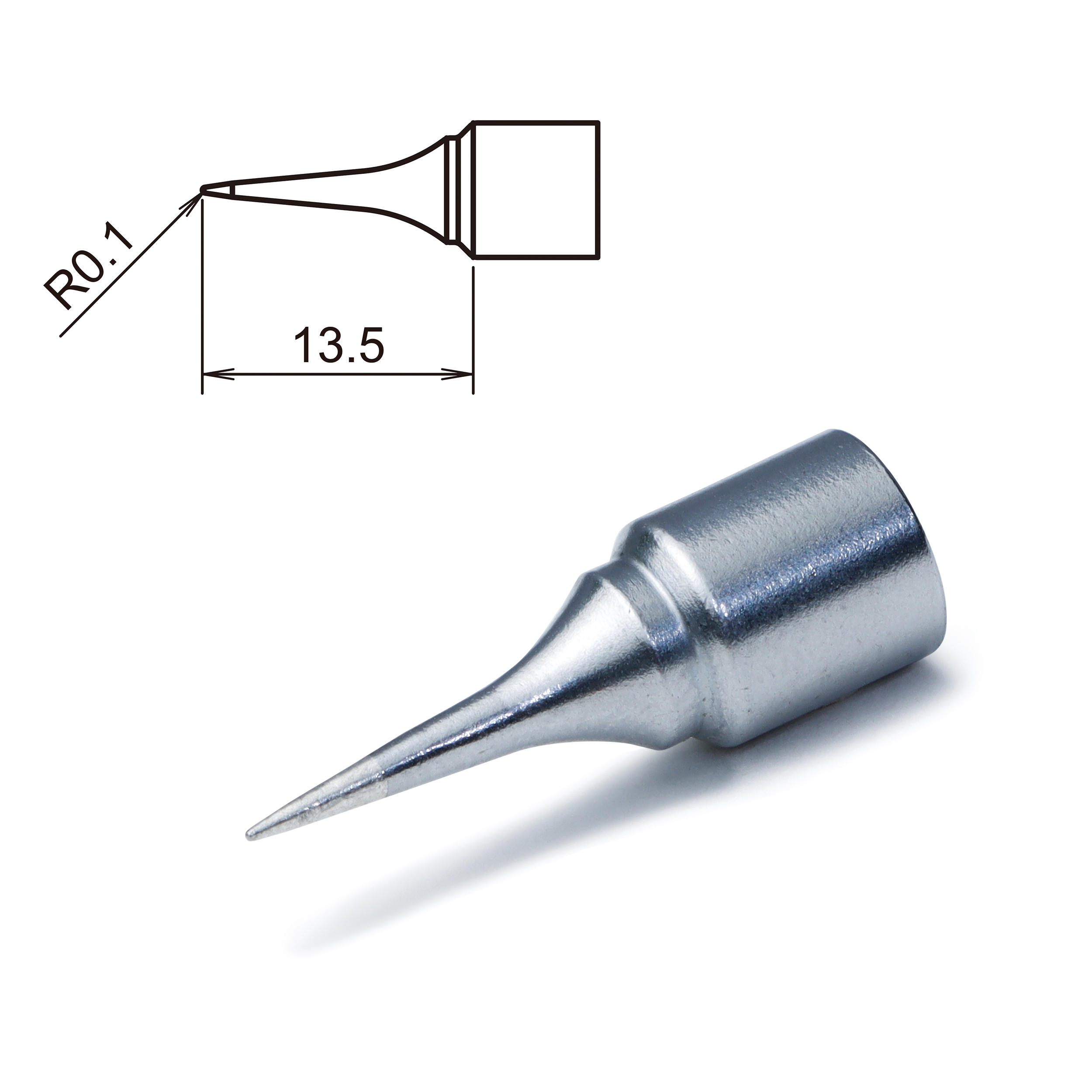 Hakko T32-ILS 0.1 mm Conical Soldering Iron Tip for use with FX8806