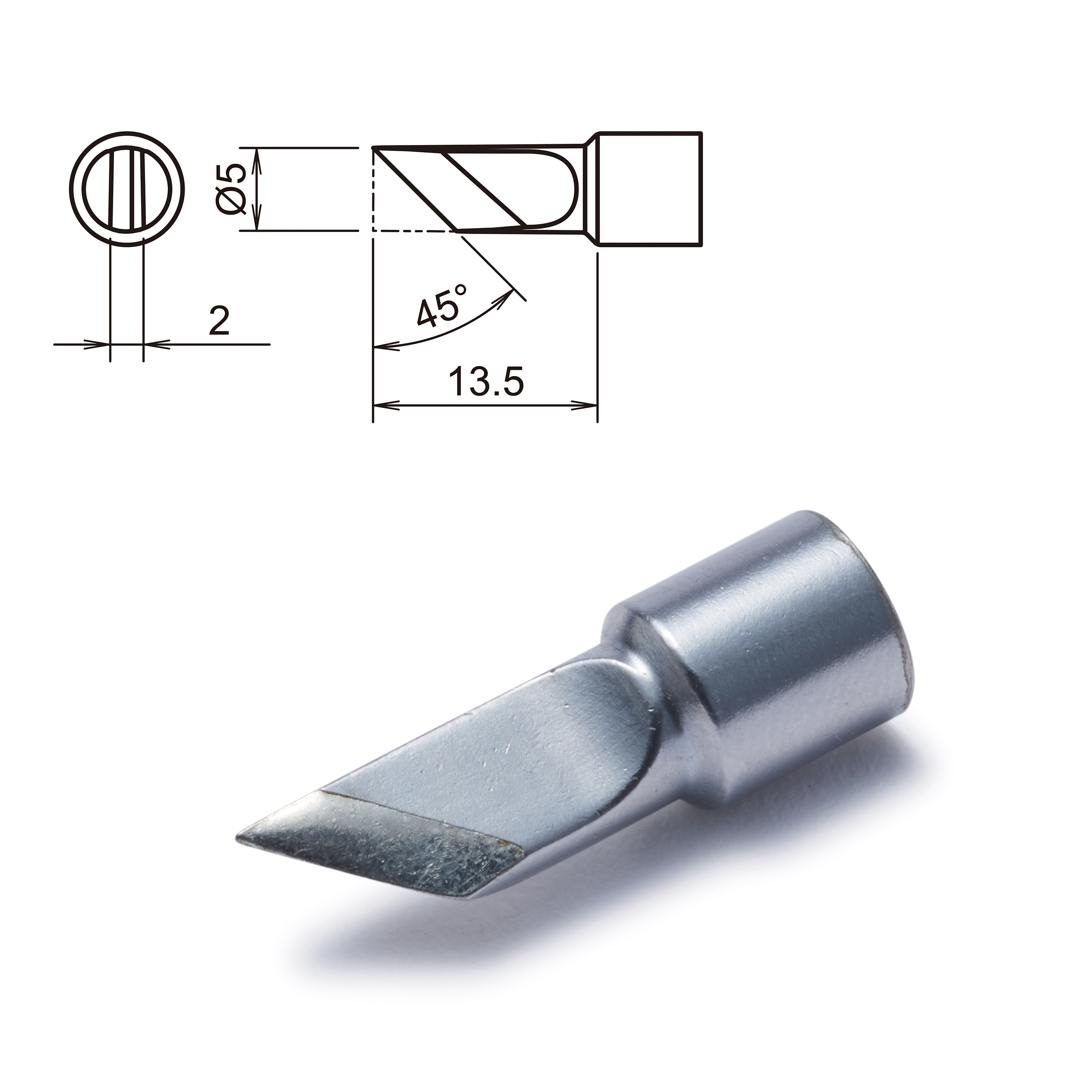 Hakko T32-K 5 mm Knife Soldering Iron Tip for use with FX8806