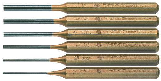 CK 6-Piece Punch Set, Parallel Pin Punch, 75 mm Overall