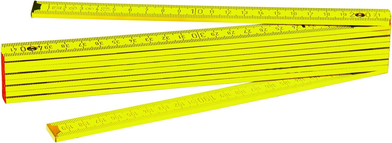 CK 2 m Wood Folding Ruler Metric