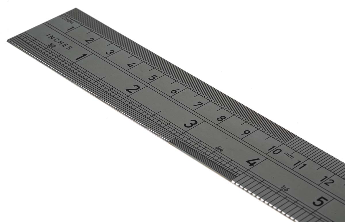 t3530-12 CK 300 mm Stainless Steel Ruler Imperial, Metric