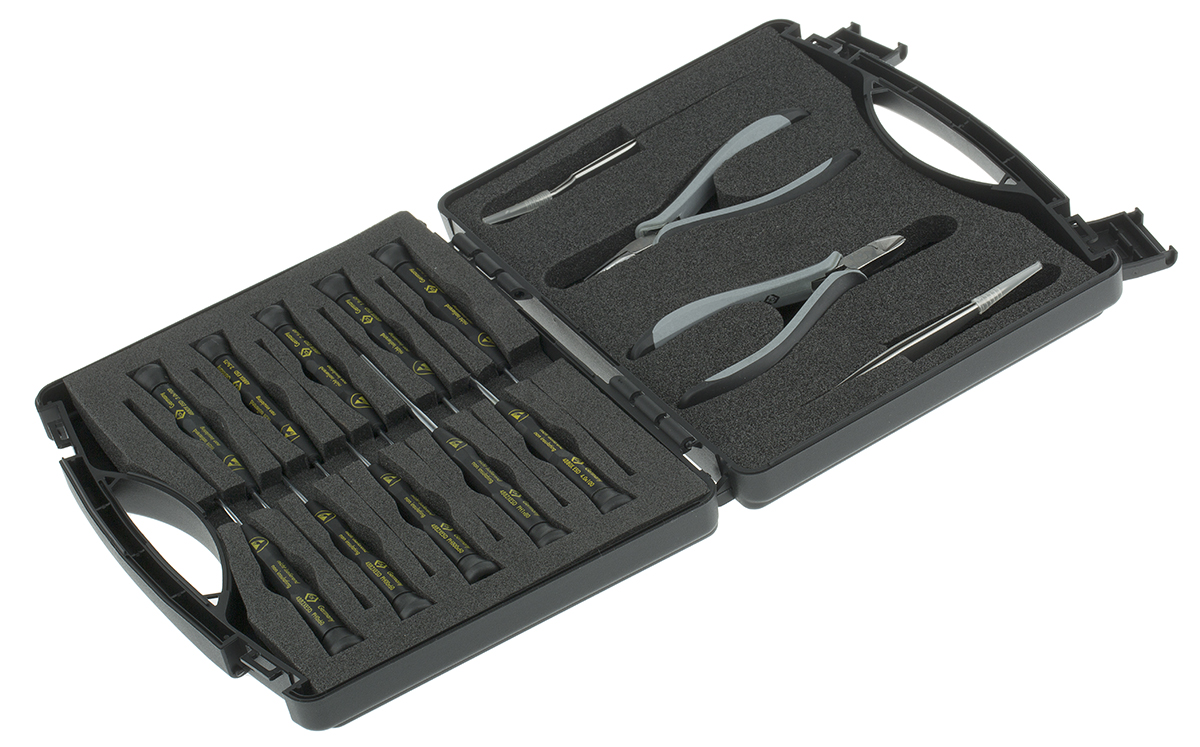 CK 14 Piece ESD Tool Kit Tool Kit with Case VDE/1000V Approved