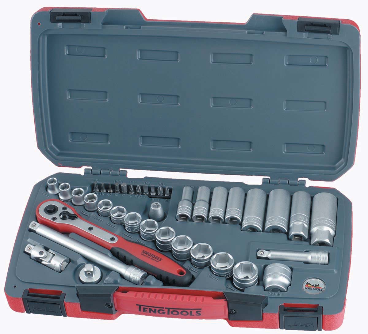 Teng Tools 39-Piece 3/8 in 6 Point Socket Set