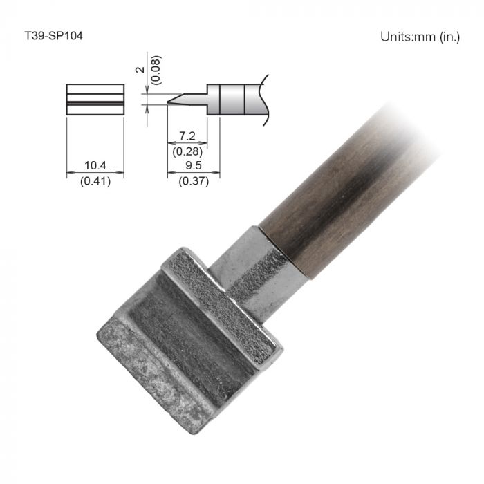 Hakko FX-9701/9702 Spatula Soldering Iron Tip for use with FX-9701, FX-9702