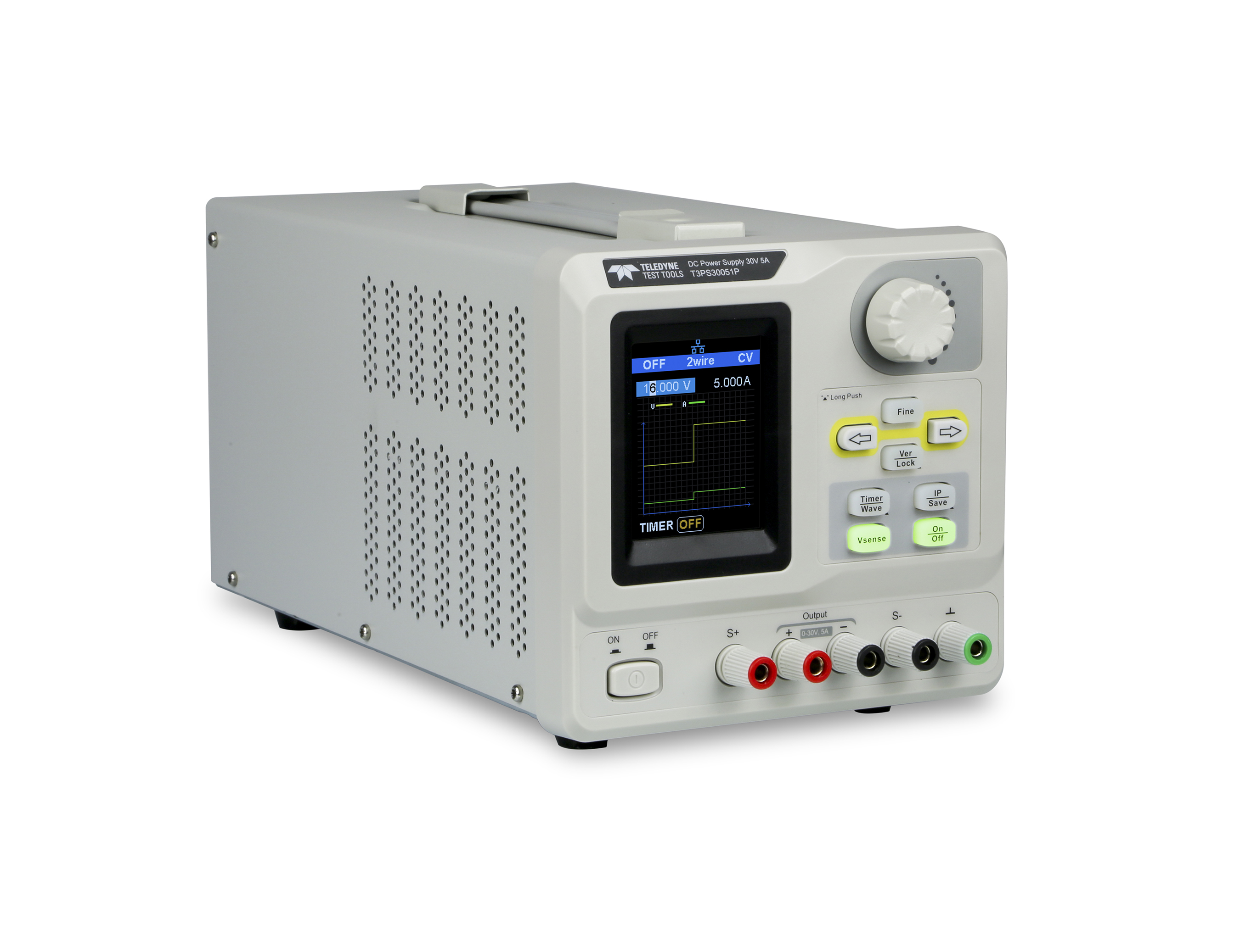 Teledyne LeCroy Digital Bench Power Supply, 1-Output 0 V to  16V, 128 W, 8 A Max