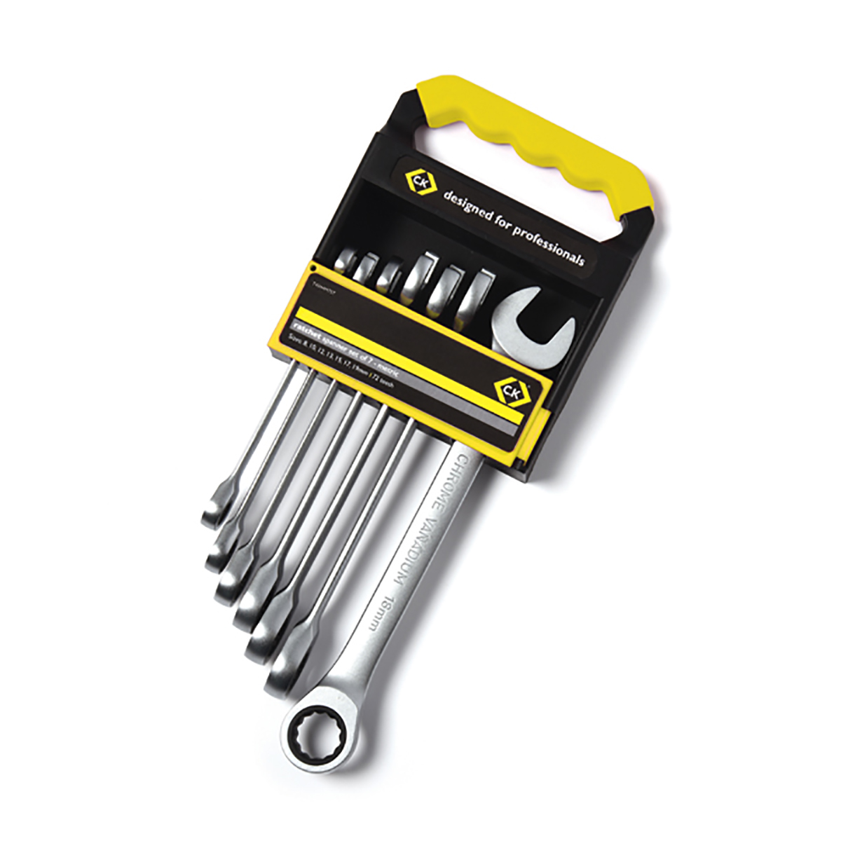 CK 7-Piece Spanner Set, 8 To 19 mm, Chrome Vanadium Steel
